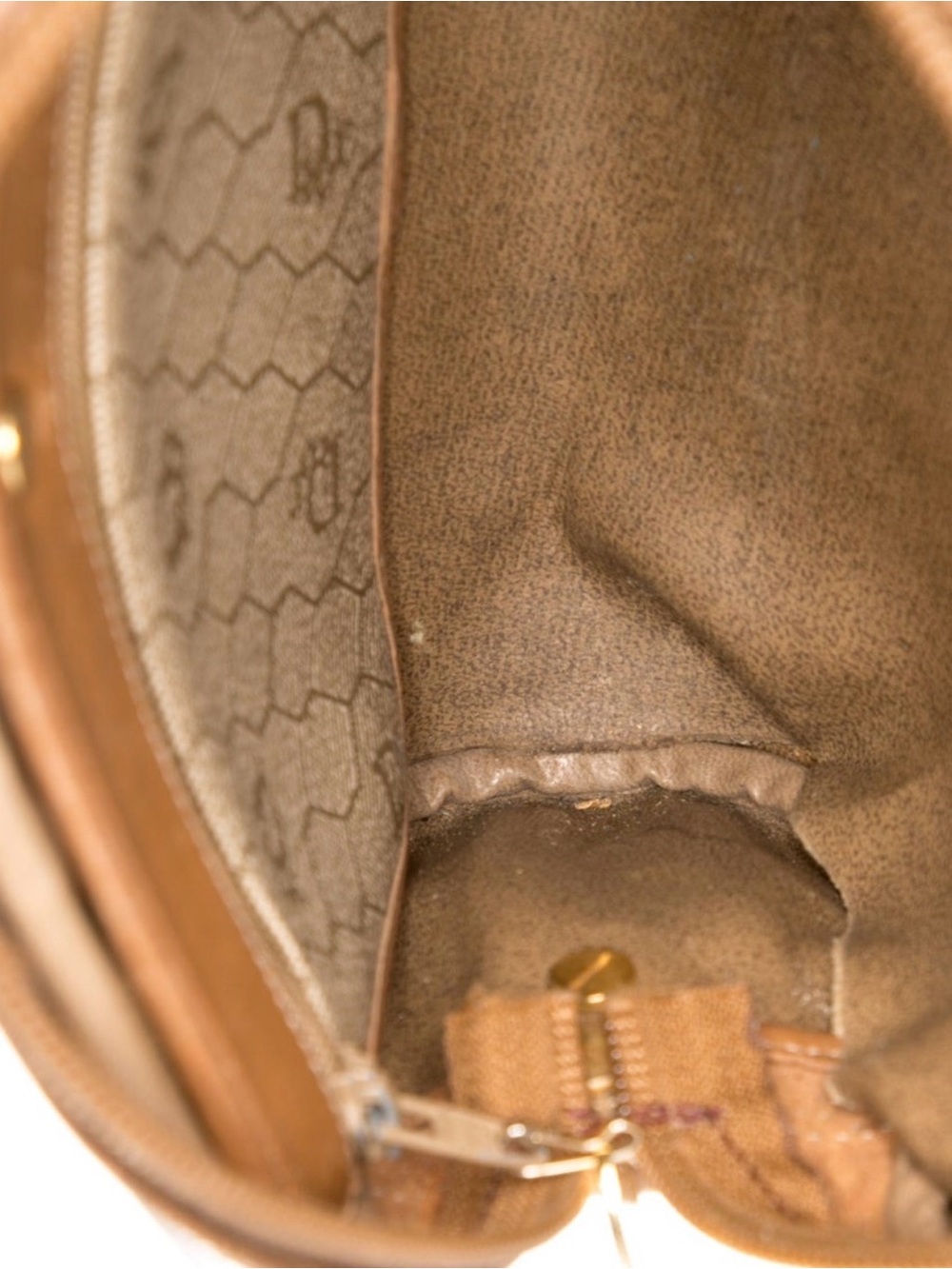 Dior Beige & Tan Monogram Canvas Crossbody Bag - Picture 4 of 6